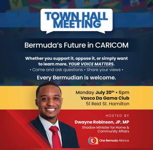 CARICOM Town Hall Meeting flyer